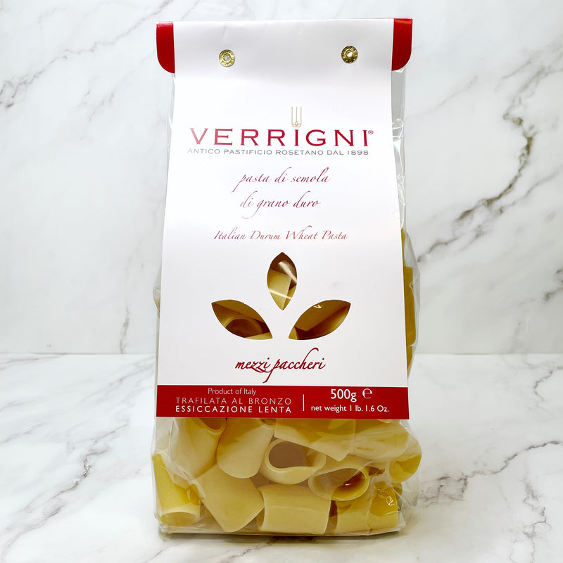 Verrigni Mezzi Paccheri Italian Durum Wheat Pasta